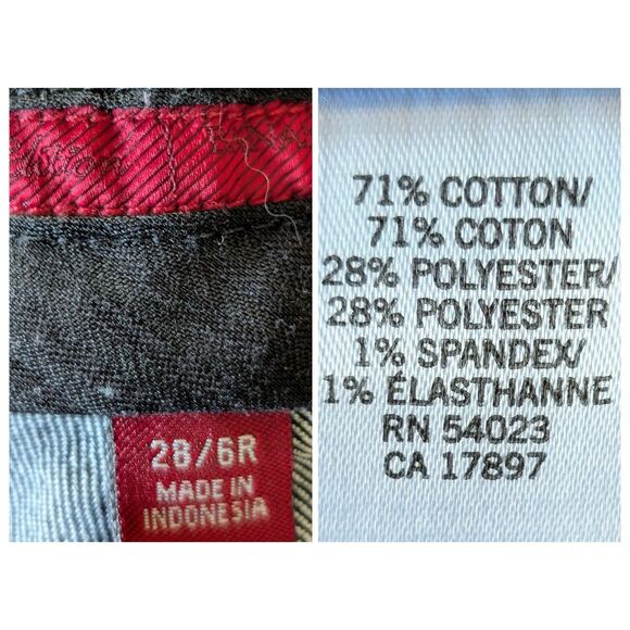 Banana Republic Blue Denim Trouser Y2K Dark Wash Jeans  Sz 28/6R - Picture 6 of 11